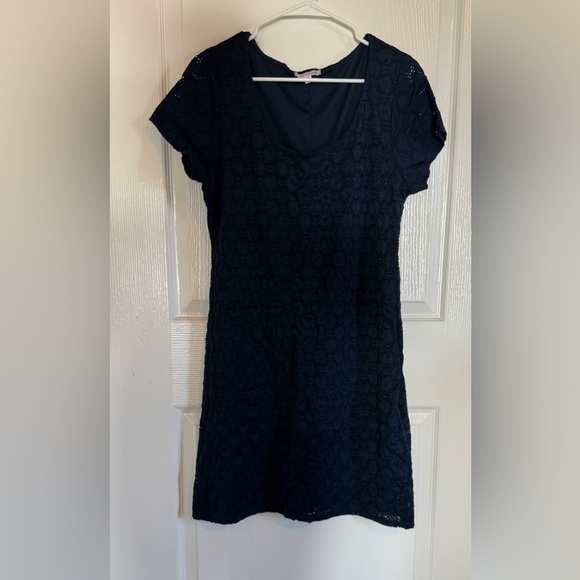 Isaac Mizrahi Navy Blue Lace Mid Length Dress, Size Women’s XL - Picture 4 of 7